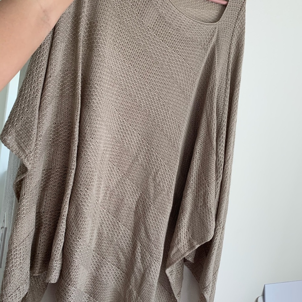 Beige poncho